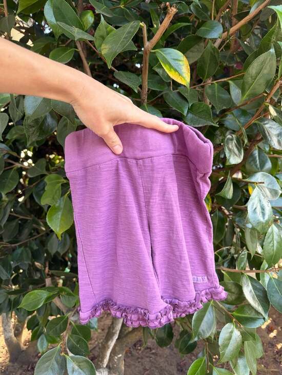 Naartjie Kids Other - Naartjie Kids Purple Ruffle Hem Shorts